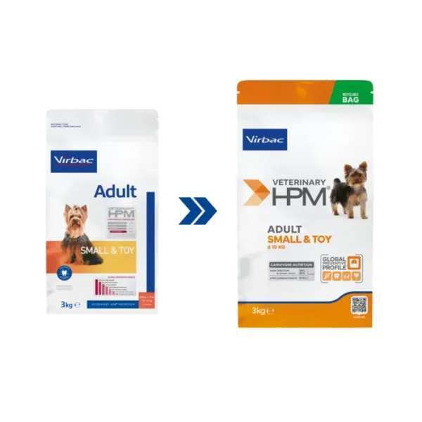 Virbac HPM Adult Small and Toy Dental száraz kutyaeledel