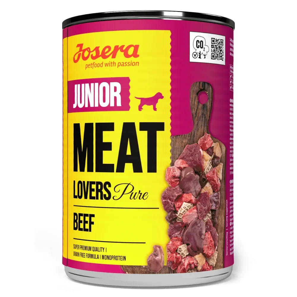 Josera Meat Lovers Junior Pure Beef nedves kutyatáp 400g